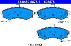 ATE Set Placute Frana, Frana Disc 13.0460-5875.2 Hyundai Elantra Iii/Matrix