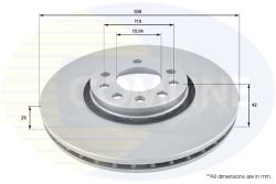 COMLINE Disc Frana Adc1124V Opel Adam/Astra G/Astra H/Astra H Classic/Astra H Gtc (ADC1124V)