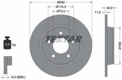 TEXTAR Disc Frana 92130600 Mazda 3/5 Nissan Lafesta