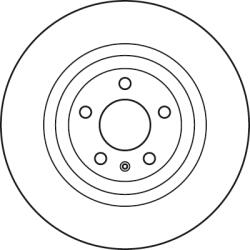 TRW Disc Frana Df4893S Audi A6 C6