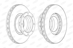 BERAL Disc Frana Bcr187A Mercedes-Benz Atego/Atego 2/Atego 3 (BCR187A)