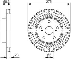 Bosch Disc Frana 0986479A97 Toyota Hilux Vii/Hilux Vii Pick-Up/Hilux Viii (0986479A97)