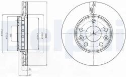DELPHI Disc Frana Bg4265C Dacia Duster Mercedes-Benz Citan Mitsubishi Asx Nissan Juke