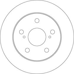 TRW Disc Frana Df4811 Toyota Auris/Corolla/Corolla Rumion Toyota (Faw) Corolla
