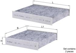 MAHLE Filtru, Aer Habitaclu Lak191/S Citroën C3 Ii/C3 Iii/C3 Picasso/C4 Cactus/Ds3 (LAK191/S)