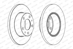 FERODO Disc Frana Fcr196A Iveco Daily Iii (FCR196A)