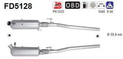 AS Filtru Funingine/Particule, Sist. De Esapament Fd5128 Mercedes-Benz Viano/Vito (FD5128)