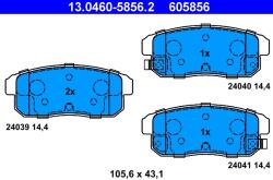 ATE Set Placute Frana, Frana Disc 13.0460-5856.2 Mazda Rx-8 Suzuki Ignis I (13.0460-5856.2)