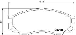 BREMBO Set Placute Frana, Frana Disc P54020 Changfeng Duv/Heijingang/Leopaard Cs6/Q6 (P54020)