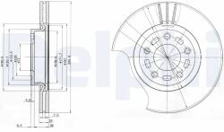 DELPHI Disc Frana Bg3928 Mazda 3/5 (BG3928)