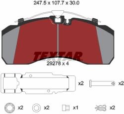 TEXTAR Set Placute Frana, Frana Disc 2927801 Bmc Tugra Erf Ecl/Ecm/Ect Iveco Eurostar (2927801)