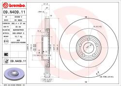 BREMBO Disc Frana 09. N409.11 Ford Usa Mustang Mach-E (09.N409.11)