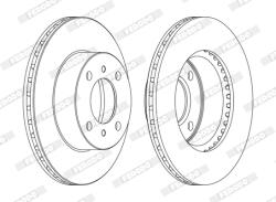 FERODO Disc Frana Ddf1005C Mitsubishi Carisma/Colt Iv/Colt V/Lancer V/Lancer Vi (DDF1005C)