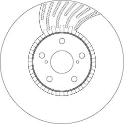 TRW Disc Frana Df4856S Lexus Gs/Is Ii/Is Iii/Rc