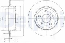 DELPHI Disc Frana Bg4160 Jeep Commander/Grand Cherokee Iii/Grand Cherokee Iv (BG4160)