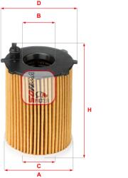 SOFIMA Filtru Ulei S5128Pe Alfa Romeo Mito Chrysler Ypsilon Fiat 500/500 C/500L/Panda (S5128PE)