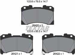 TEXTAR Set Placute Frana, Frana Disc 2642001 Toyota Corolla/Yaris (2642001)