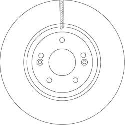TRW Disc Frana Df6545S Hyundai Ix55