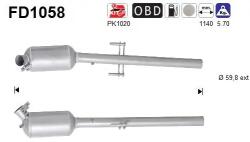 AS Filtru Funingine/Particule, Sist. De Esapament Fd1058 Mercedes-Benz Viano/Vito (FD1058)