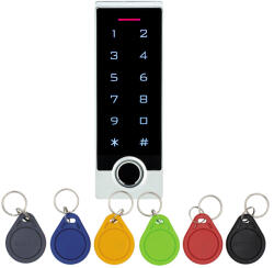 Control érintőgombos kültéri ujjlenyomatolvasós RFID kódzár (KIT-CON-FP2) (KIT-CON-FP2)