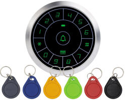 Control érintőgombos kültéri RFID olvasó és kódzár (KIT-CON-A8) (KIT-CON-A8)