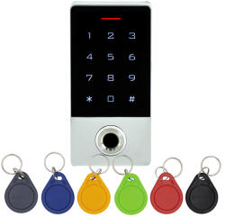 Control érintőgombos kültéri ujjlenyomatolvasós RFID kódzár (KIT-CON-FP1) (KIT-CON-FP1)