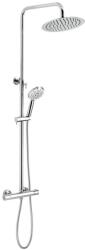 FERRO Titania Pure - Set de duș cu termostat, diametru 25 cm, crom SET032/TER, 0 (SET032/TER,0)