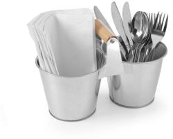 HENDI Set rustic tacamuri si servetele, Hendi, tip galeata, 250x125x(H)155, otel galvanizat, DNH425954 (DNH425954) Tacam