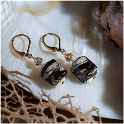 Lampglas Rendkívüli fülbevaló Tiger & Pearl 24 karátos arannyal a Lampglas ECU74 gyöngyökben