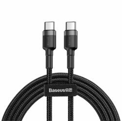 Baseus USB-C to USB-C, 60W, 2m Fekete / Szürke Baseus - (3 darabos) Data Cable Cafule (E0418501)
