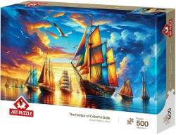 Art Puzzle Пъзел Art Puzzle от 500 части - Пристанището с цветните платна (40504)