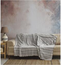 Home Still Suave Home Still rojtos takaró, 130x170 cm, pamut, szürke/fehér