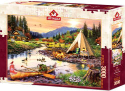 Art Puzzle Пъзел Art Puzzle от 3000 части - Приятели на къмпинг (5520)
