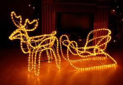 Nexos Decorațiune luminoasă pentru ren de Crăciun, 140 cm, alb cal (XA10970)