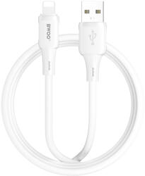 BWOO 3A szilikon kábel X329L USB-C - Lightning 3A 1m fehér