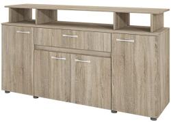 IRIM Space Komód, 4 ajtó, 1 fiók, 153.6x43x85cm, Sonoma szín