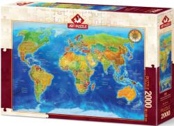 Art Puzzle Пъзел Art Puzzle от 2000 части - Геополитическа карта на света (5496)