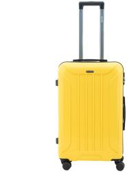 LAMONZA Capri Bőrönd, 4 kerék, számzár, 3.7 kg, 68x43x25 cm, sárga (A13174)