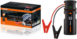 OSRAM Batteryjumpstart 1500 lítium gyorsindító, 12000 mAh akkumulátorral, 1500 A csúcsteljesítménnyel, PD60W gyorstöltéssel, LED lámpával és LCD kijelzővel, 12 V járművekhez, 6 l benzin- és 3 l dízelmotorig