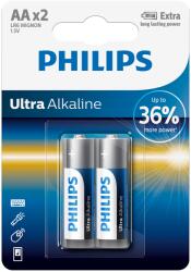 Philips LR6E2B/10 Ultra alkáli AA 2 elem, buborékfólia (LR6E2B/10)