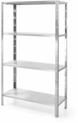  Tárolóállvány 4 teljes polccal - csavarozott, HENDI, Kitchen Line, 1000x400x(H)1800mm (812525)