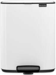Brabantia 236907 Bo Pedal Bin Pedálos Hulladékgyűjtő, 12 L Acél, Fehér