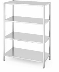  Tárolóállvány 4 teljes polccal - csavarozott, HENDI, Kitchen Line, 1200x600x(H)1800mm (812563)