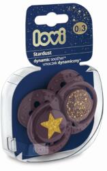 LOVI Lovi, Stardust Violet, suzeta dinamica din silicon, 0-3 luni, 2 buc - smyk - 38,99 RON