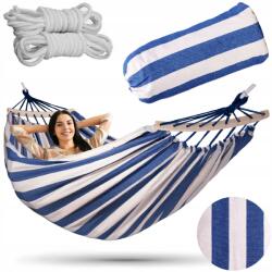  Kétszemélyes Kerti Függőágy Xxxl 260x150 Kötél Nagy, Masszív Rúd + Horgok