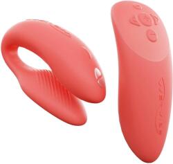 WE-VIBE Vibrator pentru Cupluri Chorus We Vibe, Bluetooth Control, Mobile App, Silicon, USB, Coral Vibrator