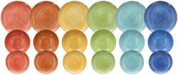 Tognana Сервиз за хранене madison kaleido, 6 цвята, 18 части (mc07018m145a)