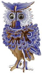 Woodcraft construction kit Woodcraft Дървен 3D пъзел Цветна сова (XG-G027H)