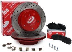  FÉKTÁRCSÁK + BETÉTEK elöl BMW 1 (E81, E87, E82, E88) - pepita - 46 748 Ft