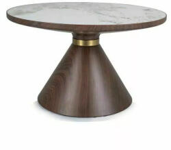 Signal Napa Luxus Kerek Kerámia Dohányzóasztal Márvány-Bronz (SIG-NAPAABBR) - pepita